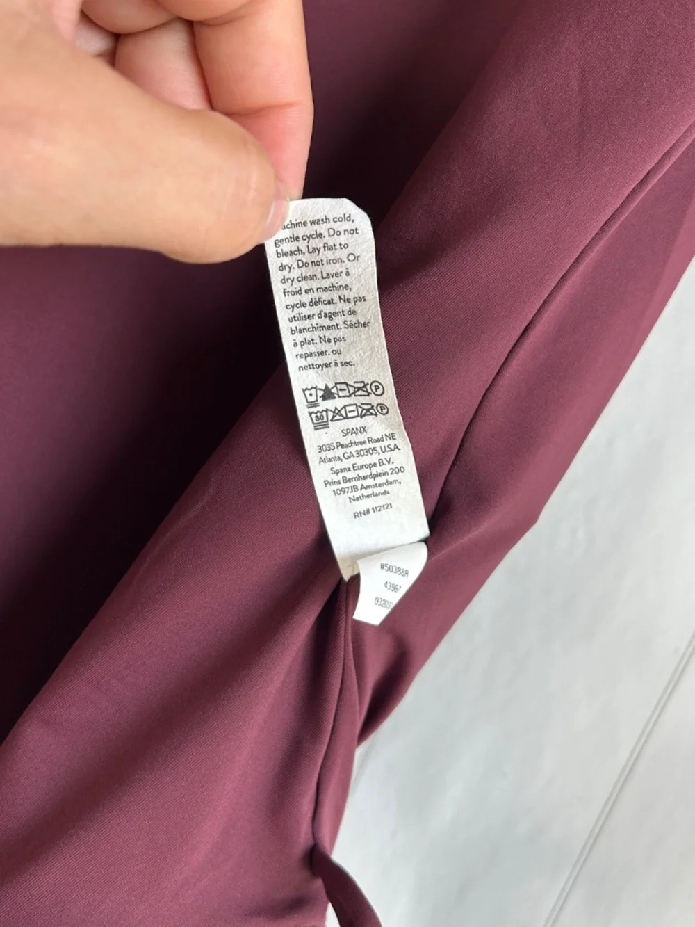 Spanx plus size 2X pike shaping swim dress burgundy v-neck UPF 50+ no padding - Picture 11 of 11